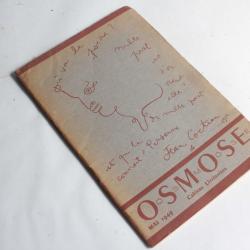 Osmose Jean Cocteau Cahiers Littéraires N°1 mai 1949