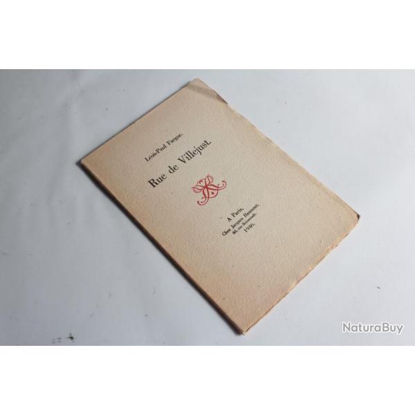 Rue de Villejust Leon-Paul Fargue 1946 Paul Val�ry