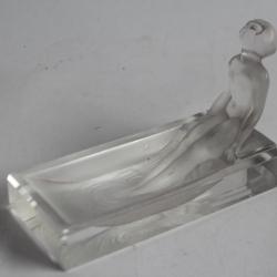 Baguier Verre dépoli Femme nue