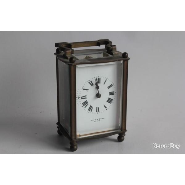 Pendulette d'officier de voyage Reid & sons Paris