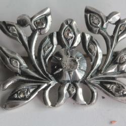 Ancienne Broche argent et diamants
