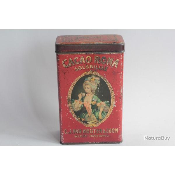 Bote chocolats tle lithographie Cacao Rona solubilis