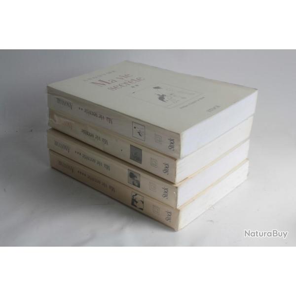4 Livres Ma vie secr�te Anonyme Stock 1994 �rotique