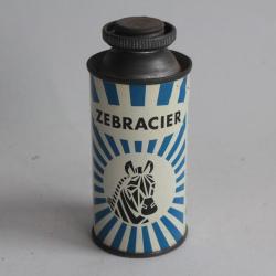 Boîte tôle lithographiée peinture Zebracier Reckitt