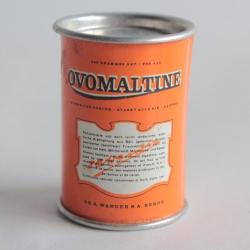 Boîte chocolats tôle lithographiée Echantillon Ovomatine