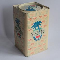 Bo&icirc;te &agrave; biscuits Kr&eacute;ma t&ocirc;le lithographi&eacute;e Biscuits Mint'HO Montreuil