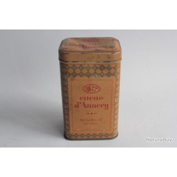 Bote chocolats tle lithographie Cacao d'Annecy solubilis