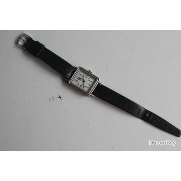 Montre Franc ma�on m�canique argent