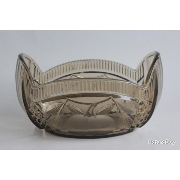 Coupe Jardini�re verre fum� taill� 1930