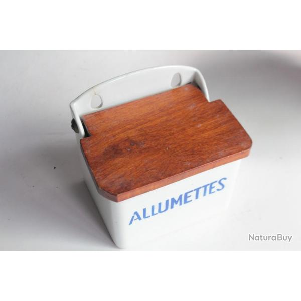 Bote allumettes vintage cramique Badonviller France
