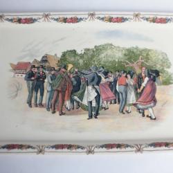 Plateau rectangulaire faïence Sarreguemines Obernai