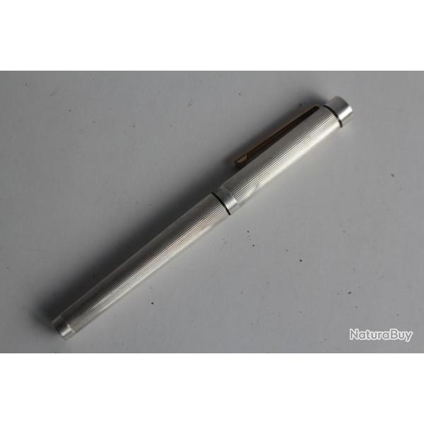 Stylo plume Sheaffer 585 argent plume or 14K
