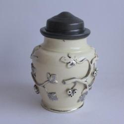 Pot à tabac ou thé Faïence de Langeais XIXe siècle