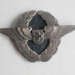 Insigne Aviation pilote d'avion Capitaine Suisse 1950