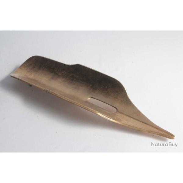 Porte crayon stylo design plume laiton