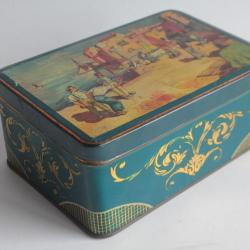 Boîte tôle Biscuiterie Nantaise BN Ducrai joueur de pétanque