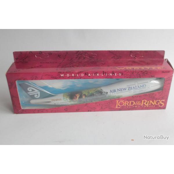 Maquette Avion Wooster air new zealand B747-400 seigneur des anneaux