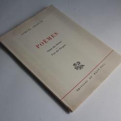 Livre Poèmes Chant des sirènes Voix des Parques Samuel Chapuis 1949 + lettre