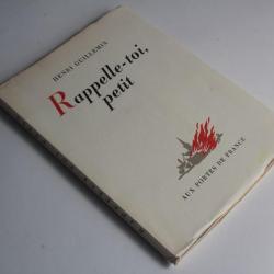 Livre Rappelle-toi petit Henri Guillemin 1945