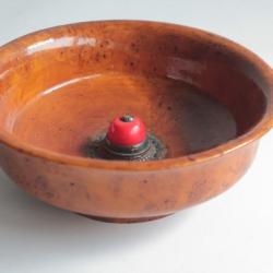 Bol de cérémonie bois de loupe Tibet