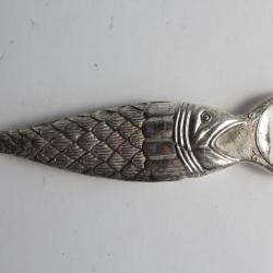 Décapsuleur poisson métal argenté