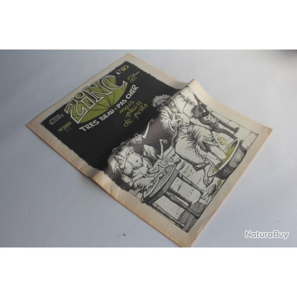 Journal de bandes dessines rotique Zinc n10 1972