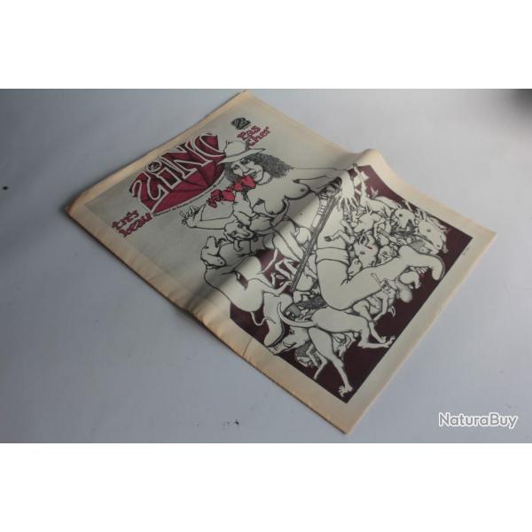 Journal de bandes dessines rotique Zinc n9 1972