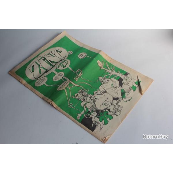 Journal de bandes dessines rotique Zinc n2 1972