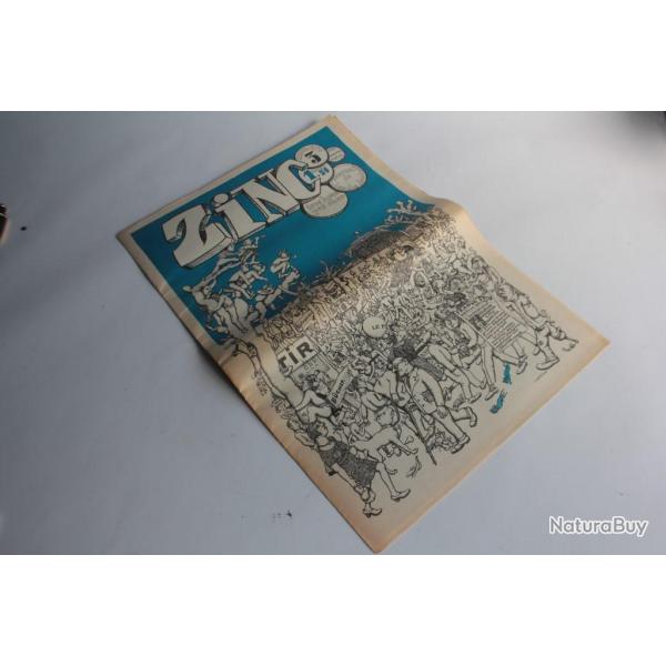 Journal de bandes dessines rotique Zinc n3 1972