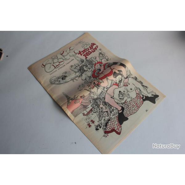 Journal de bandes dessines rotique Zinc n4 1972