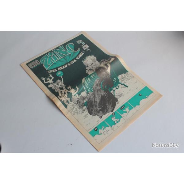 Journal de bandes dessines rotique Zinc n5 1972