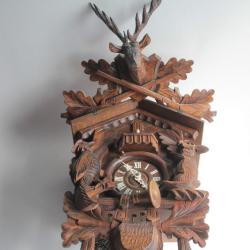 REUGE Pendule Coucou 8 jours 60 cm Forêt Noire