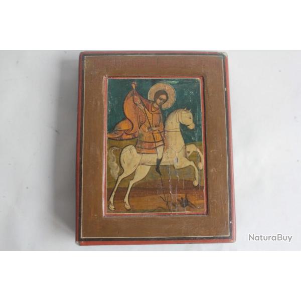 Ic�ne orthodoxe Saint Georges terrassant le dragon