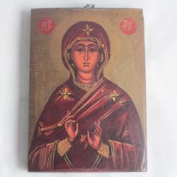 Icône orthodoxe peinte Vierge