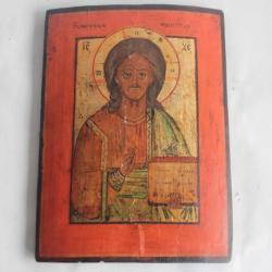 Icône orthodoxe russe Christ Pantocrator XIXe siècle