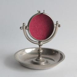 Porte montre de gousset en m&eacute;tal argent&eacute;