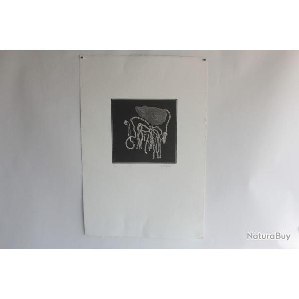 Lithographie originale A. Gallopini 1977