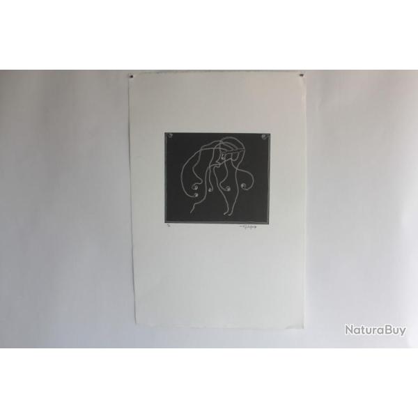 Lithographie originale A. Gallopini 1978