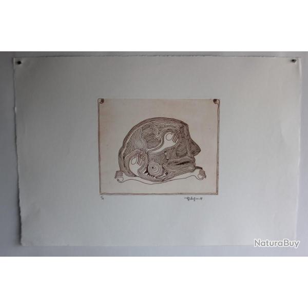 Lithographie originale A. Gallopini 1977