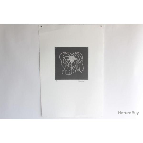 Lithographie originale A. Gallopini 1977