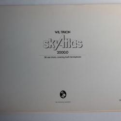 Carte du ciel SkyAtlas 2000.0 Wiltrion 26 cartes 1981 desk edition