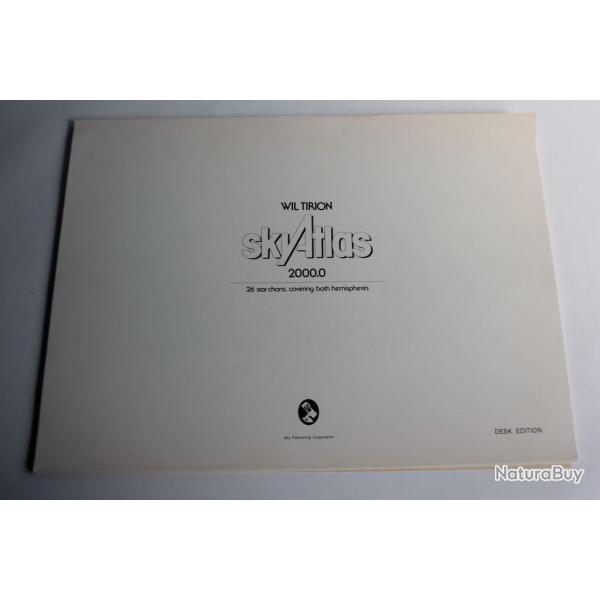 Carte du ciel SkyAtlas 2000.0 Wiltrion 26 cartes 1981 desk edition