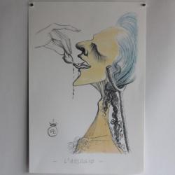 SALVADOR DALI Lithographie Oiseau sur la langue Giacomo Casanova