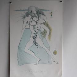 SALVADOR DALI Lithographie Abandonnée à la luxure Giacomo Casanova
