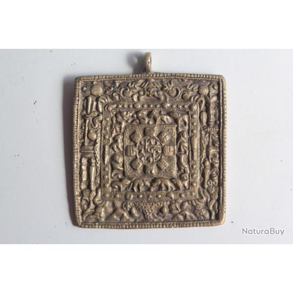 Ancienne amulette bouddhiste Srid-Pa Ho Tibet