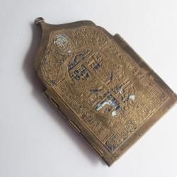 Icône quadriptyque bronze émaillé 12 Grandes fêtes Russie XIXe siècle