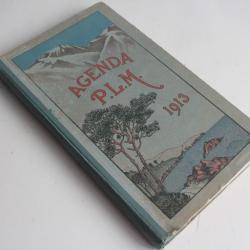 Agenda P.L.M 1913 Chemin de fer Paris Lyon Méditerranée