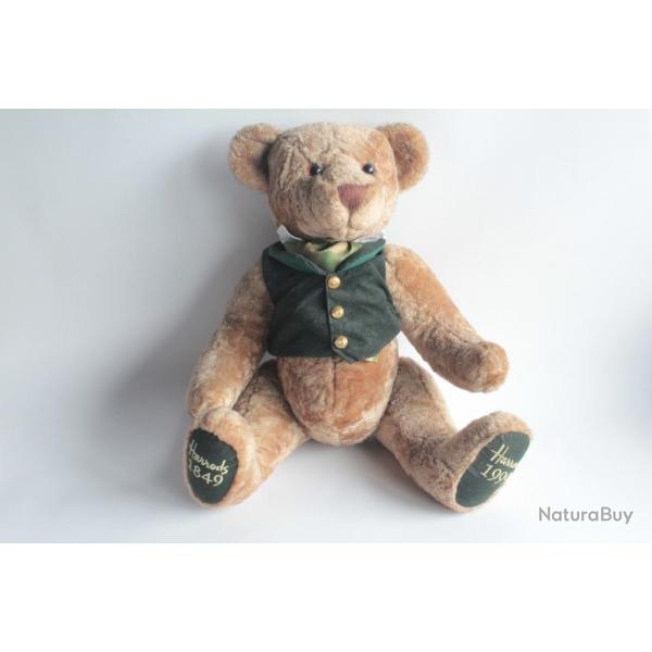 Peluche vintage Ours Harrods of London anniversaire 150 ans