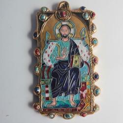 Marc ROUSSEL Icône Christ céramique Vallauris