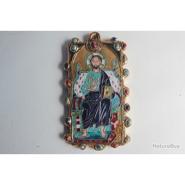 Marc ROUSSEL Ic�ne Christ c�ramique Vallauris